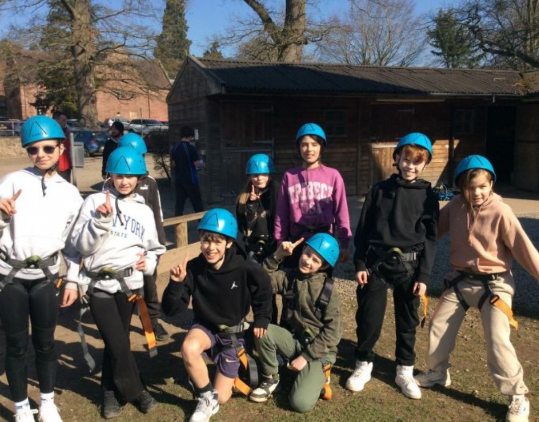 Y6 pupils enjoying their residential visit to Condover Hall in Shropshire.